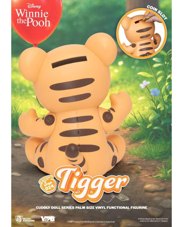 DISNEY - Tigrou - Tirelire Cuddly Doll 12cm