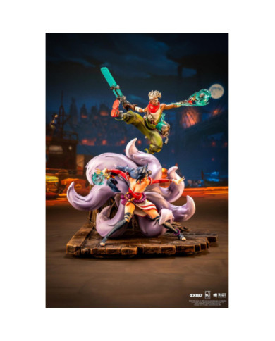 LEAGUE OF LEGENDS - Ekko & Ahri - Statuette Diorama 1/10 30cm