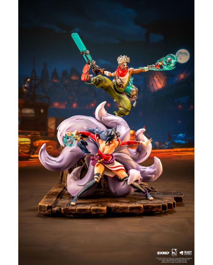 LEAGUE OF LEGENDS - Ekko & Ahri - Statuette Diorama 1/10 30cm