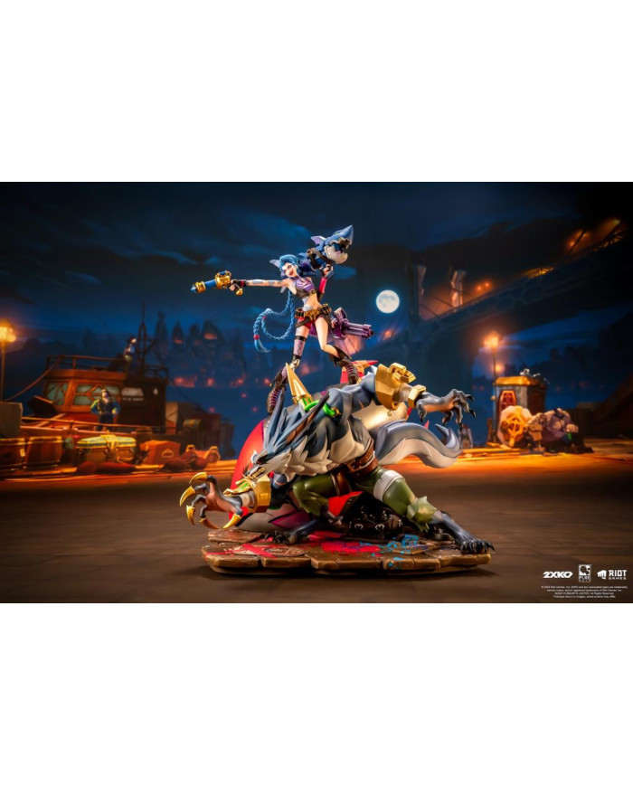 LEAGUE OF LEGENDS - Jinx & Warwick - Statuette Diorama 1/10 37cm