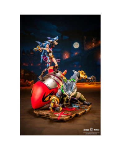 LEAGUE OF LEGENDS - Jinx & Warwick - Statuette Diorama 1/10 37cm