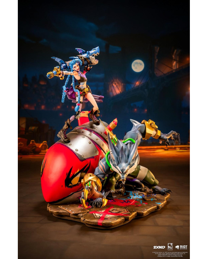 LEAGUE OF LEGENDS - Jinx & Warwick - Statuette Diorama 1/10 37cm