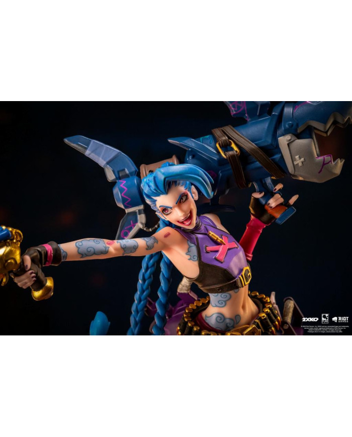 LEAGUE OF LEGENDS - Jinx & Warwick - Statuette Diorama 1/10 37cm