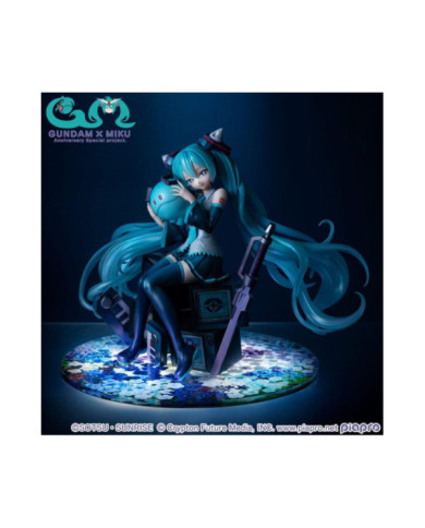 GUNDAM X HATSUNE MIKU - 45ème Anniversaire - Statuette Lucrea 17cm