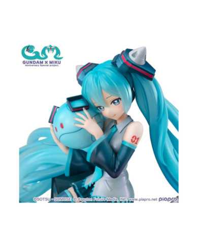GUNDAM X HATSUNE MIKU - 45ème Anniversaire - Statuette Lucrea 17cm