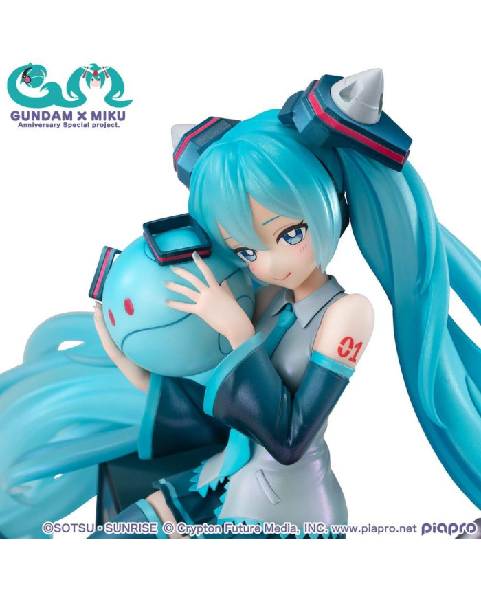 GUNDAM X HATSUNE MIKU - 45ème Anniversaire - Statuette Lucrea 17cm