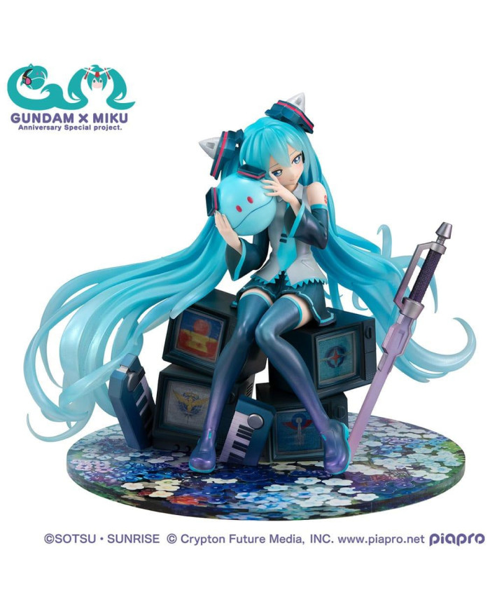 GUNDAM X HATSUNE MIKU - 45ème Anniversaire - Statuette Lucrea 17cm