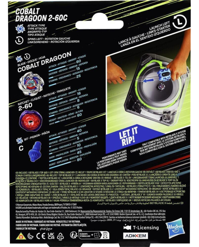 BEYBLADE X - Deluxe String Launcher Dragoon