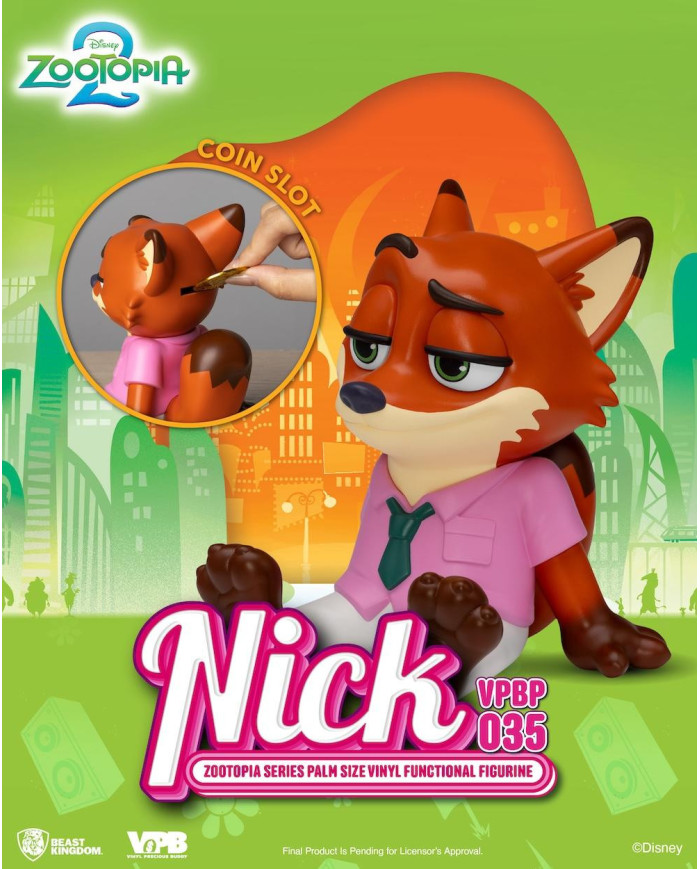 ZOOTOPIA 2 - Nick - Tirelire Vinyl Figure 15cm
