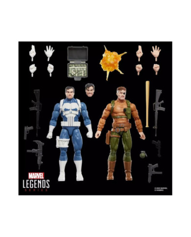 MARVEL - Punisher & Nick Fury "Gamerverse" - Fig. Legends Series 15cm