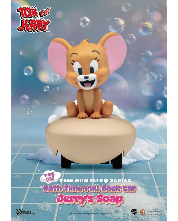 TOM AND JERRY - Bath Time Pull Black Car- Set 6 Fig. Blind Box 5cm