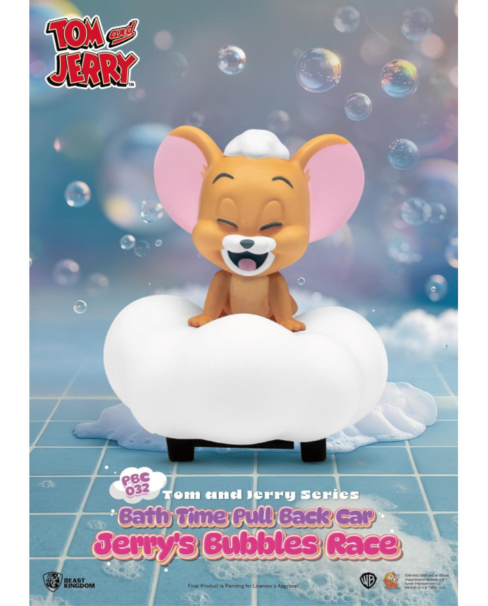 TOM AND JERRY - Bath Time Pull Black Car- Set 6 Fig. Blind Box 5cm