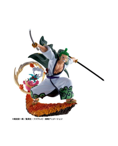 ONE PIECE - Logbox Re Birth Wano Kuni - Set 4 Statuettes Petitrama 9cm