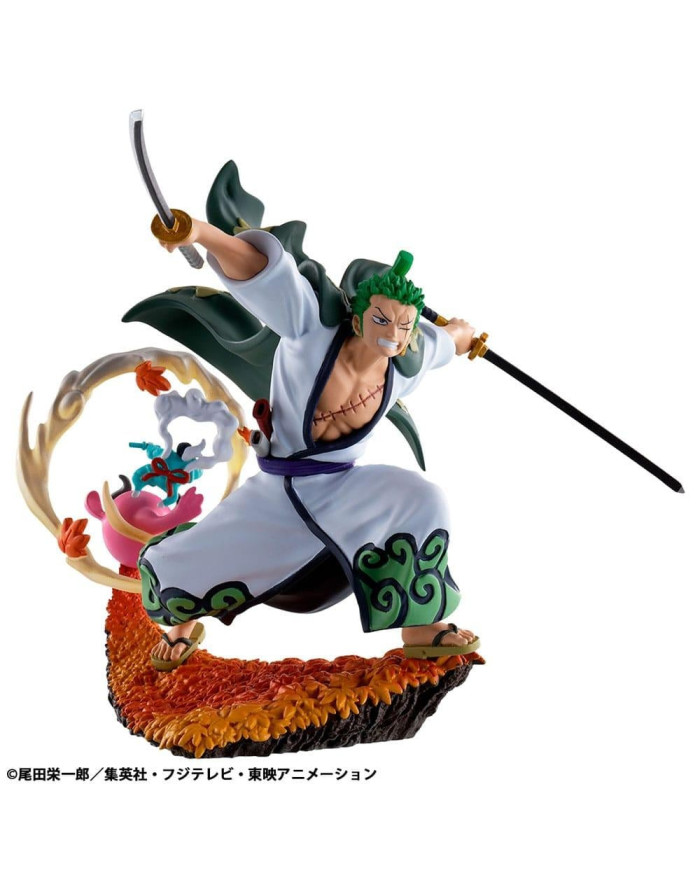ONE PIECE - Logbox Re Birth Wano Kuni - Set 4 Statuettes Petitrama 9cm