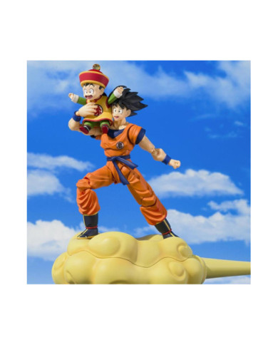 DRAGON BALL Z - Goku, Gohan & Kintoun -Figurine S.H. Figuarts 14 & 6cm