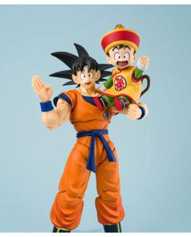 DRAGON BALL Z - Goku, Gohan & Kintoun -Figurine S.H. Figuarts 14 & 6cm