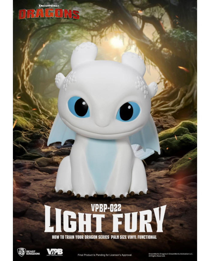 DRAGON - Light Fury - Tirelire Vinyl Figure 12cm