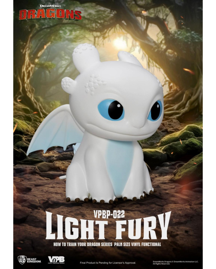 DRAGON - Light Fury - Tirelire Vinyl Figure 12cm