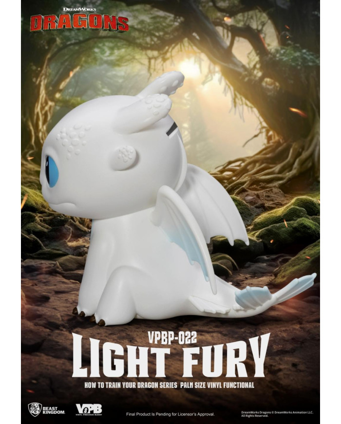 DRAGON - Light Fury - Tirelire Vinyl Figure 12cm