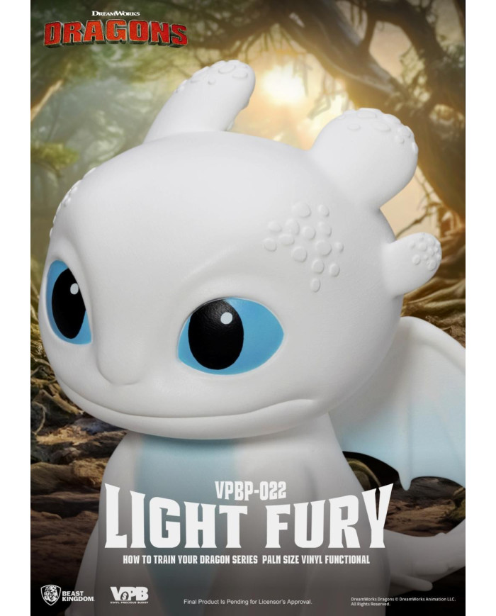 DRAGON - Light Fury - Tirelire Vinyl Figure 12cm