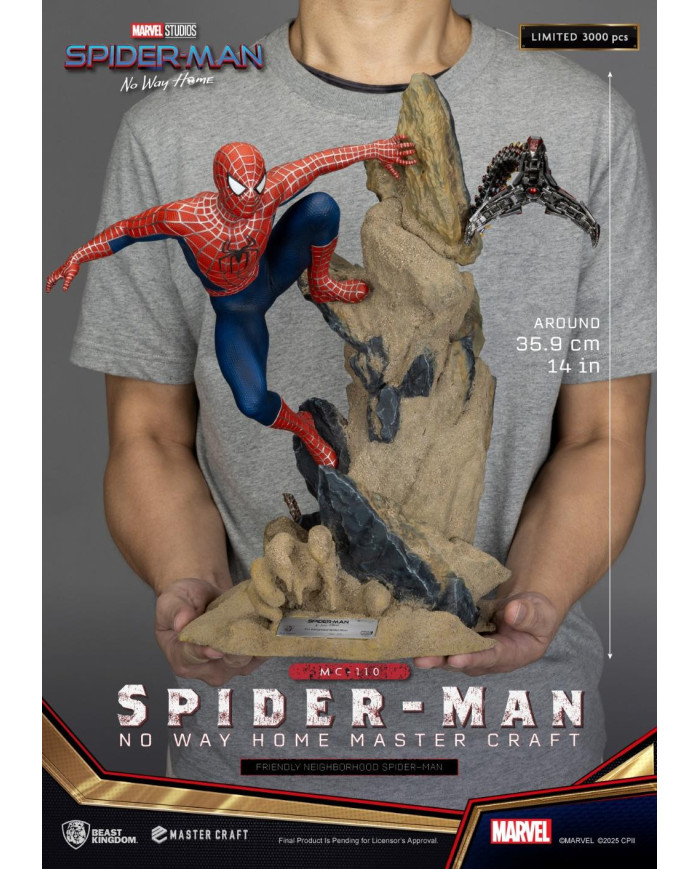 MARVEL - Friendly Neighborhood Spider-Man -Statuette Master Craft 36cm