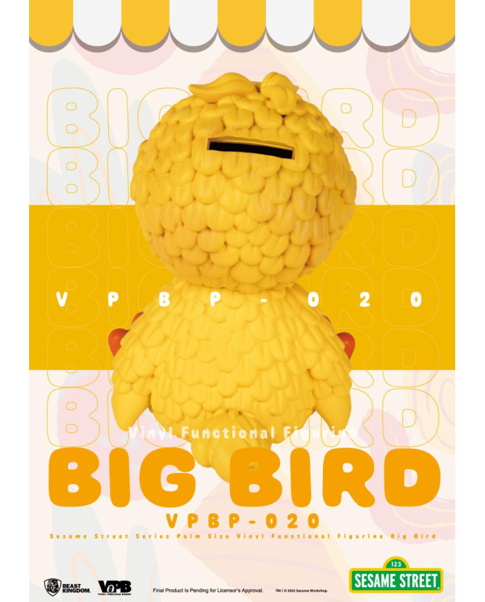 SESAME STREET - Big Bird - Tirelire Palm Size 12.7cm