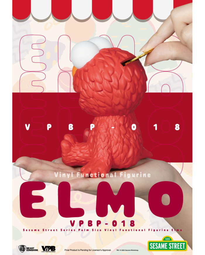 SESAME STREET - Elmo - Tirelire Palm Size 11.5cm