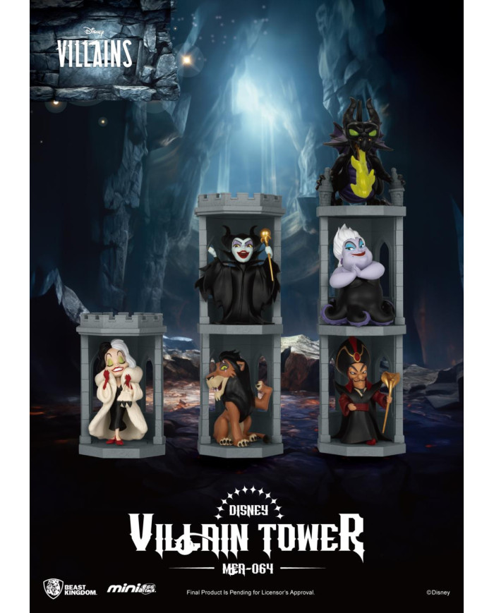DISNEY VILLAINS - Tower Series - Set 6 Figurine Blind Box 11.5cm