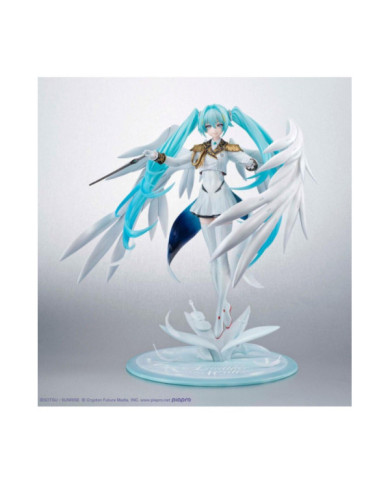 GUNDAM X HATSUNE MIKU - Lucra Miku x Wing Gundam Zero - Statuette 27cm