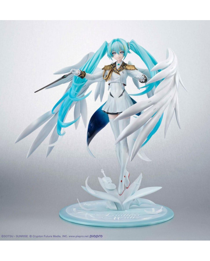 GUNDAM X HATSUNE MIKU - Lucra Miku x Wing Gundam Zero - Statuette 27cm