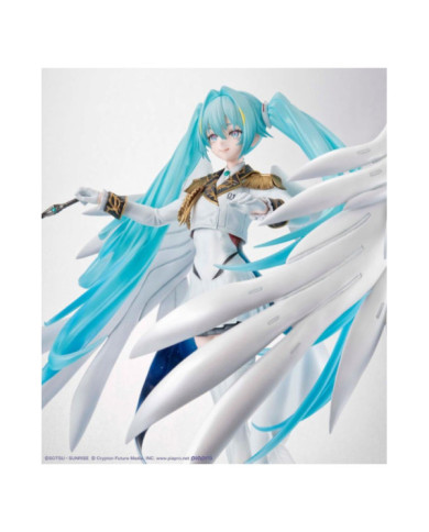 GUNDAM X HATSUNE MIKU - Lucra Miku x Wing Gundam Zero - Statuette 27cm