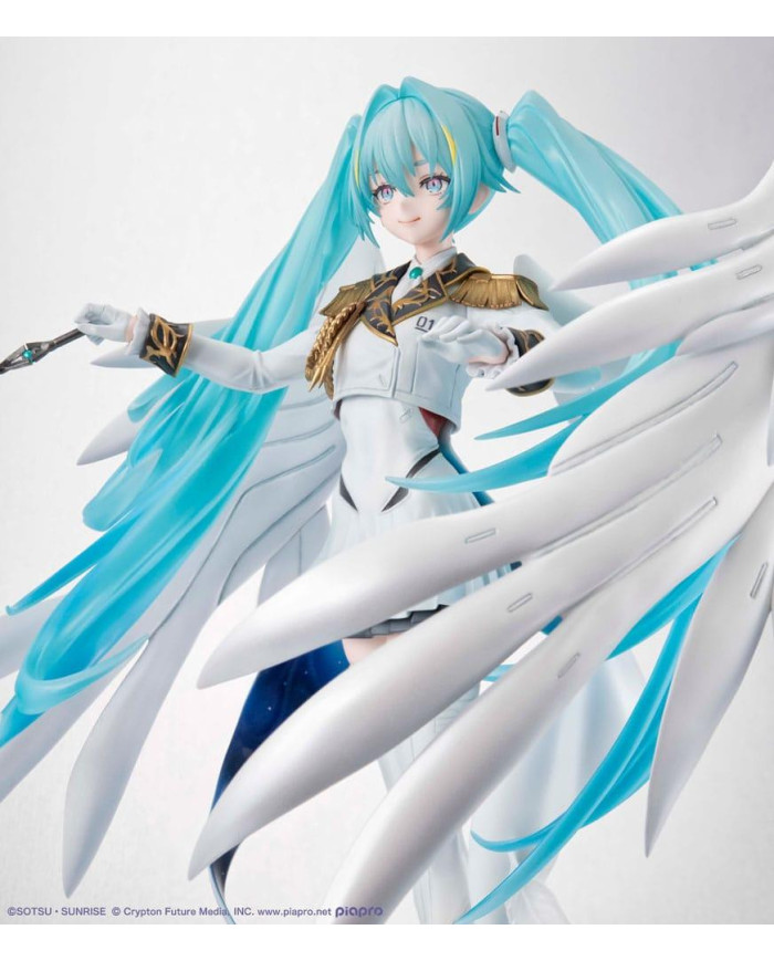 GUNDAM X HATSUNE MIKU - Lucra Miku x Wing Gundam Zero - Statuette 27cm