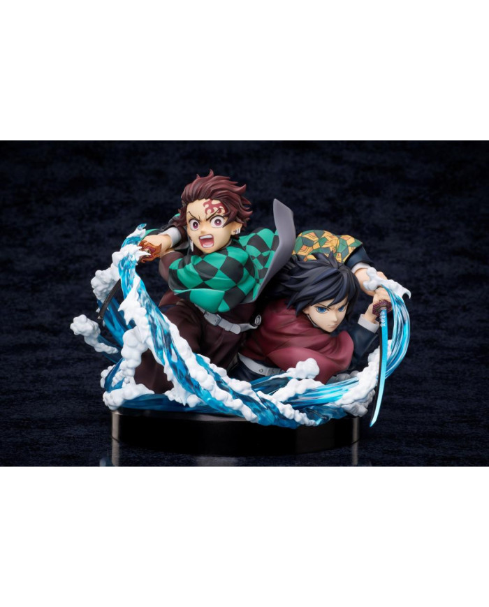 DEMON SLAYER - Tanjiro & Giyuu - Statuette 13cm
