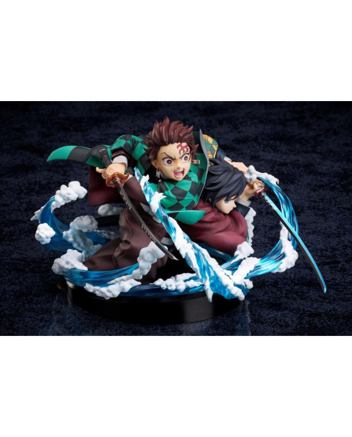 DEMON SLAYER - Tanjiro & Giyuu - Statuette 13cm