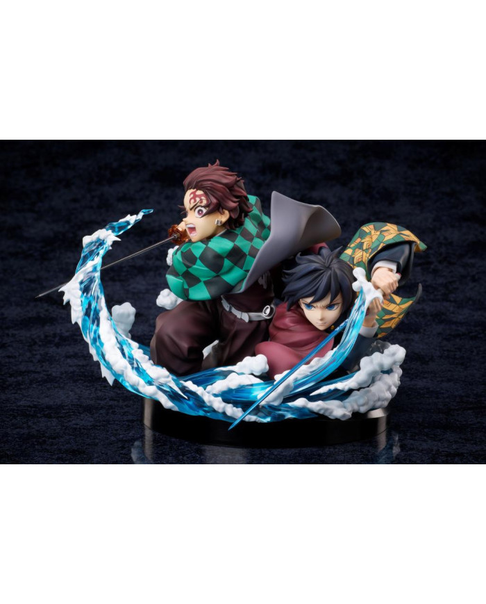 DEMON SLAYER - Tanjiro & Giyuu - Statuette 13cm