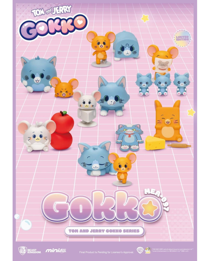 TOM & JERRY - Gokko series - Set 6 Figurine Blind Box 5cm