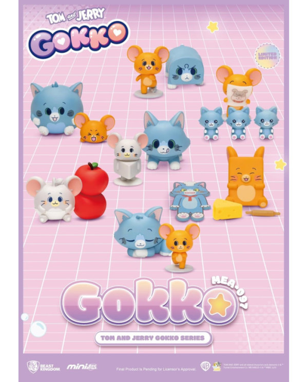 TOM & JERRY - Gokko series - Set 6 Figurine Blind Box 5cm