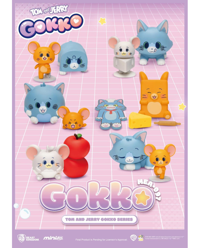 TOM & JERRY - Gokko series - Set 6 Figurine Blind Box 5cm