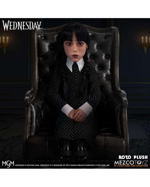 MERCREDI - Poupée Mercredi Addams MDS Roto - 45cm