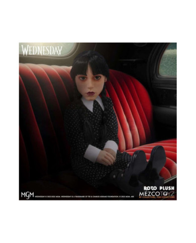 MERCREDI - Poupée Mercredi Addams MDS Roto - 45cm