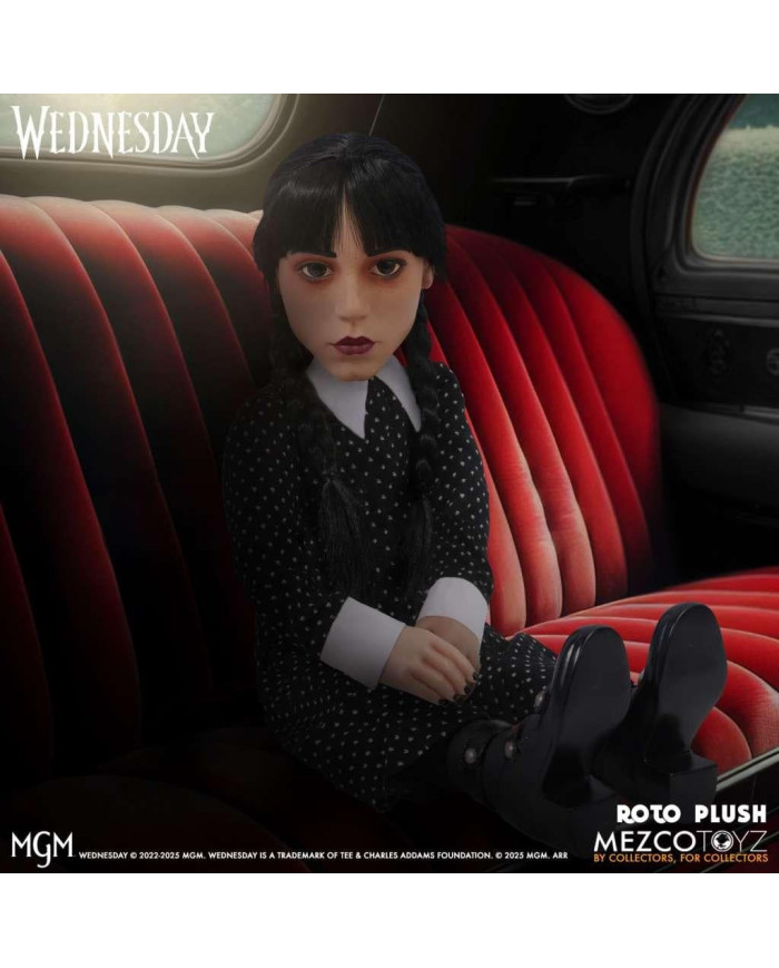 MERCREDI - Poupée Mercredi Addams MDS Roto - 45cm