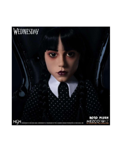 MERCREDI - Poupée Mercredi Addams MDS Roto - 45cm