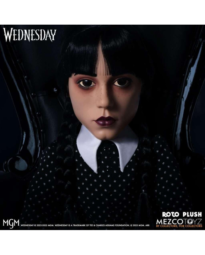 MERCREDI - Poupée Mercredi Addams MDS Roto - 45cm