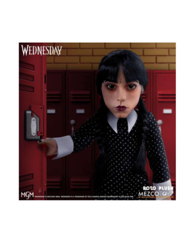 MERCREDI - Poupée Mercredi Addams MDS Roto - 45cm