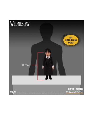 MERCREDI - Poupée Mercredi Addams MDS Roto - 45cm