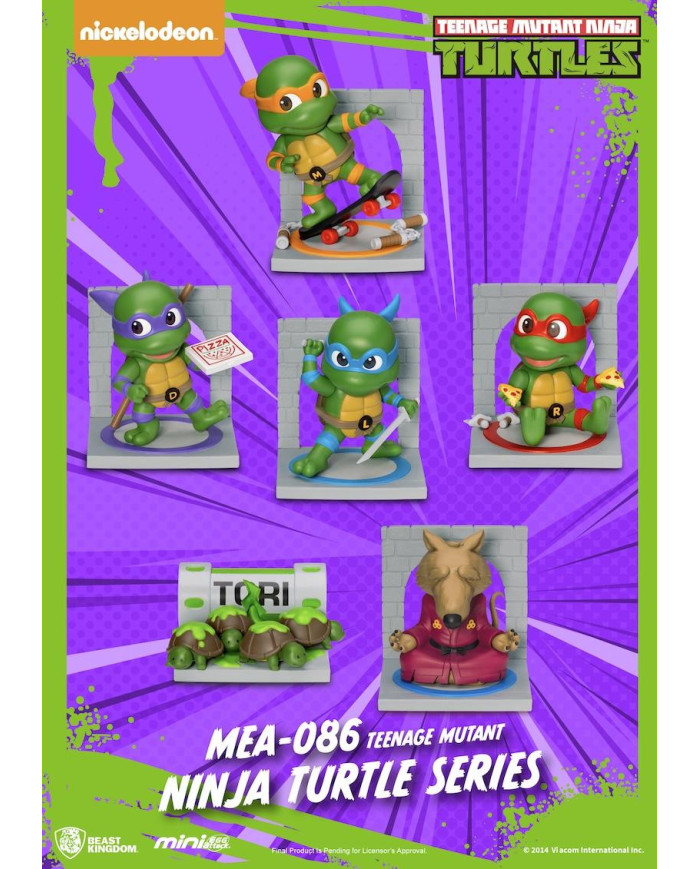 LES TORTUE NINJA - Set 6 Figurine Blind Box 8cm
