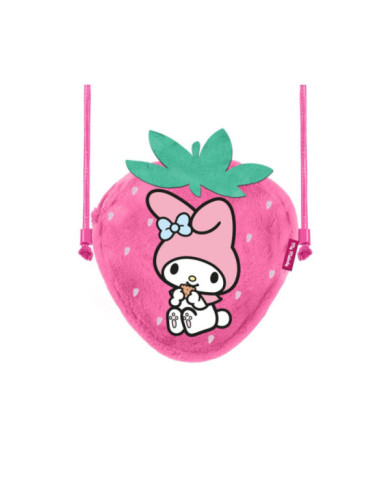 MY MELODY - Fraise - Mini Sac à bandoulière Fourrure '20x15x6cm'