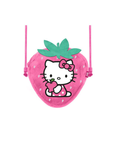 HELLO KITTY - Fraise - Mini Sac à bandoulière Fourrure '20x15x6cm'