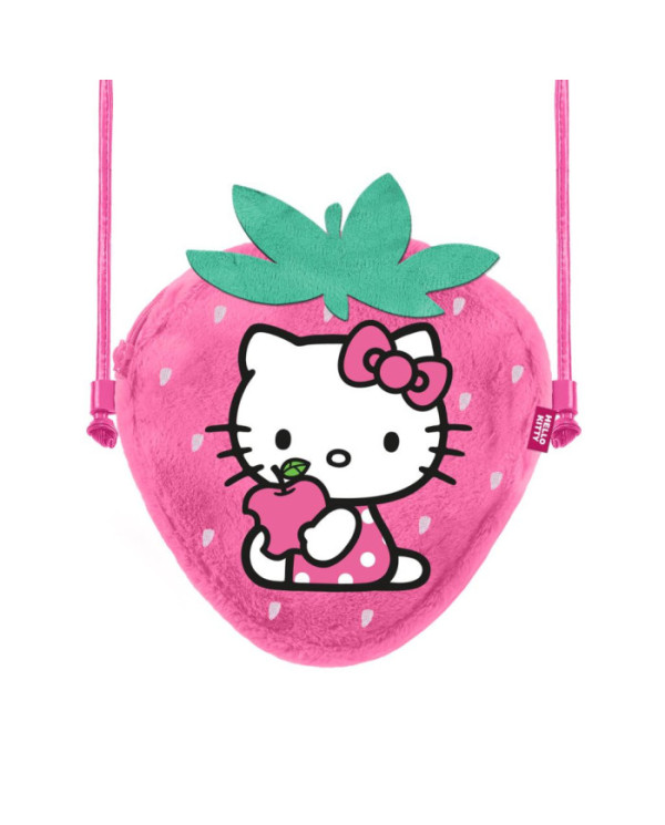 HELLO KITTY - Fraise - Mini Sac à bandoulière Fourrure '20x15x6cm'