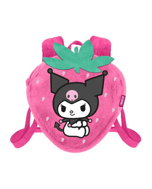 KUROMI - Fraise - Mini Sac à dos Fourrure '25x22x12cm'